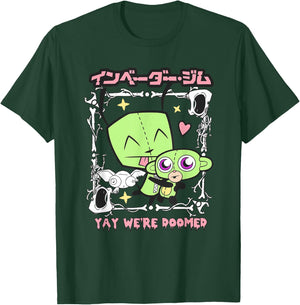 Invader Zim Gir Monkey Yay We are Doomed T-Shirt - T-Shirt | Forest