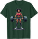 Workout Gym Black Girl Deadlift Weightlifting T-Shirt - T-Shirt | Forest