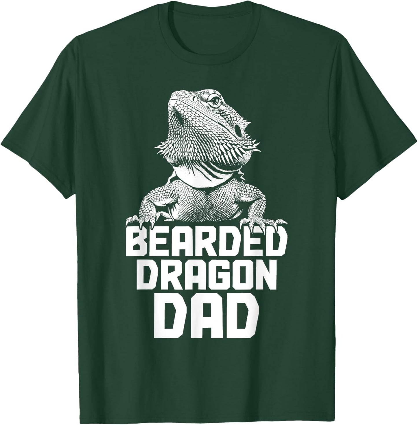 Bearded Dragon Dad Funny Reptile T-Shirt - T-Shirt | Forest