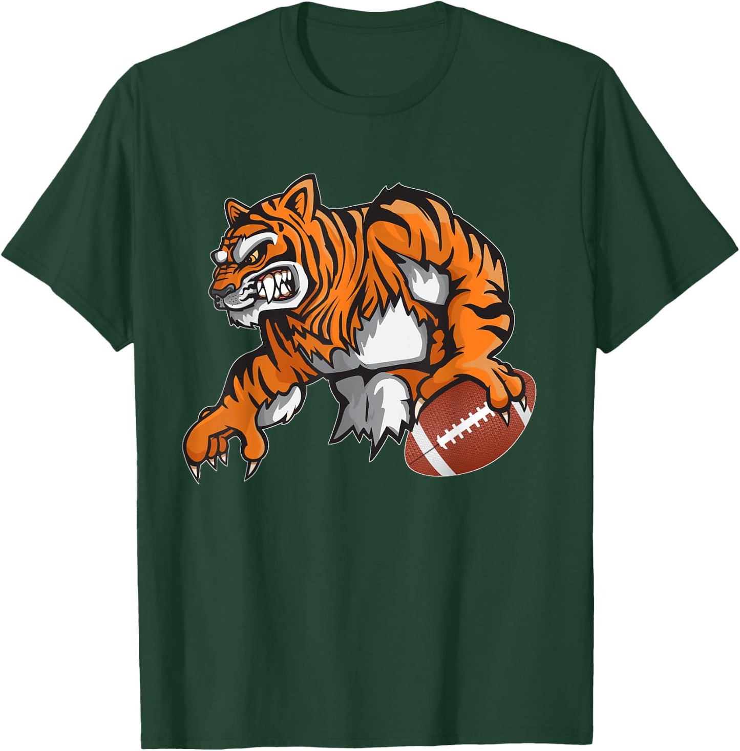 Tiger Football High School College Fan T-Shirt - T-Shirt | Forest