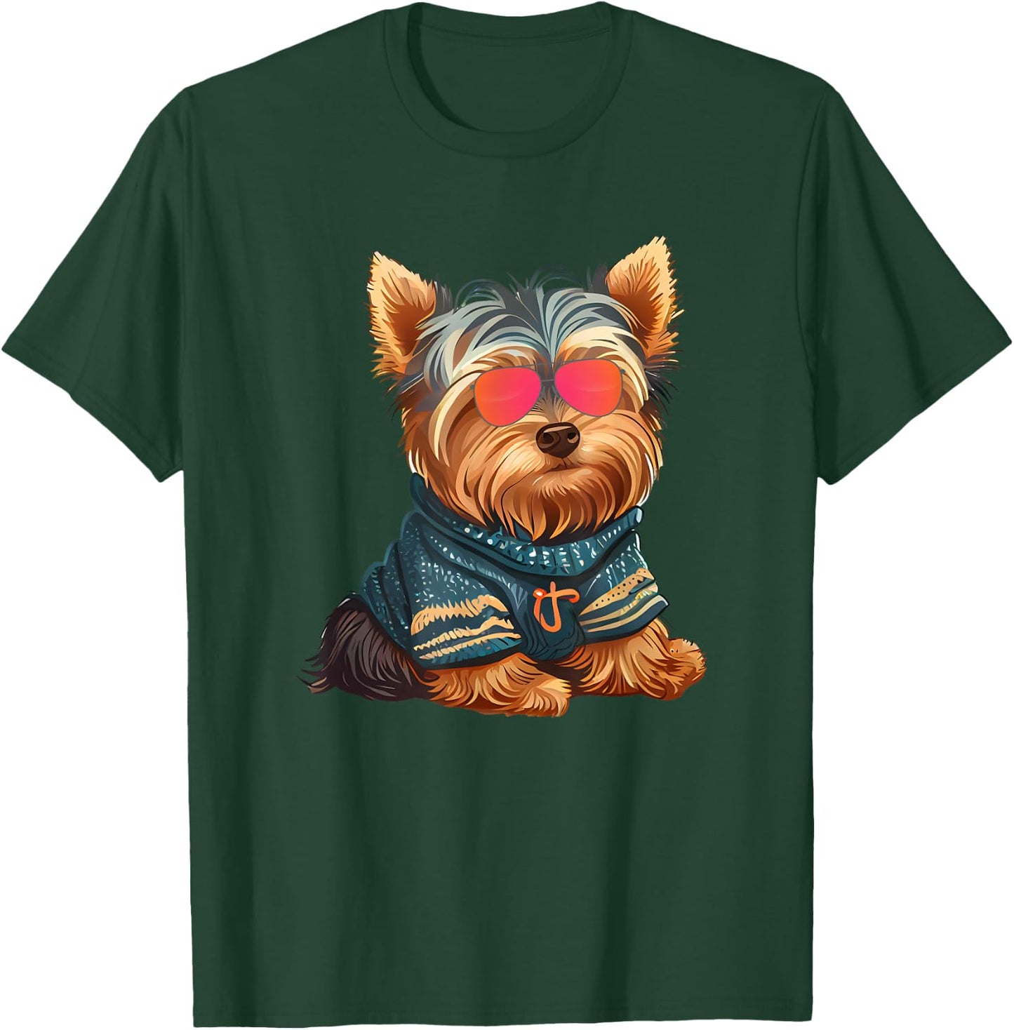 Yorkshire Terrier Shirt Yorkie Dog Men's Graphic T-Shirt - T-Shirt | Forest