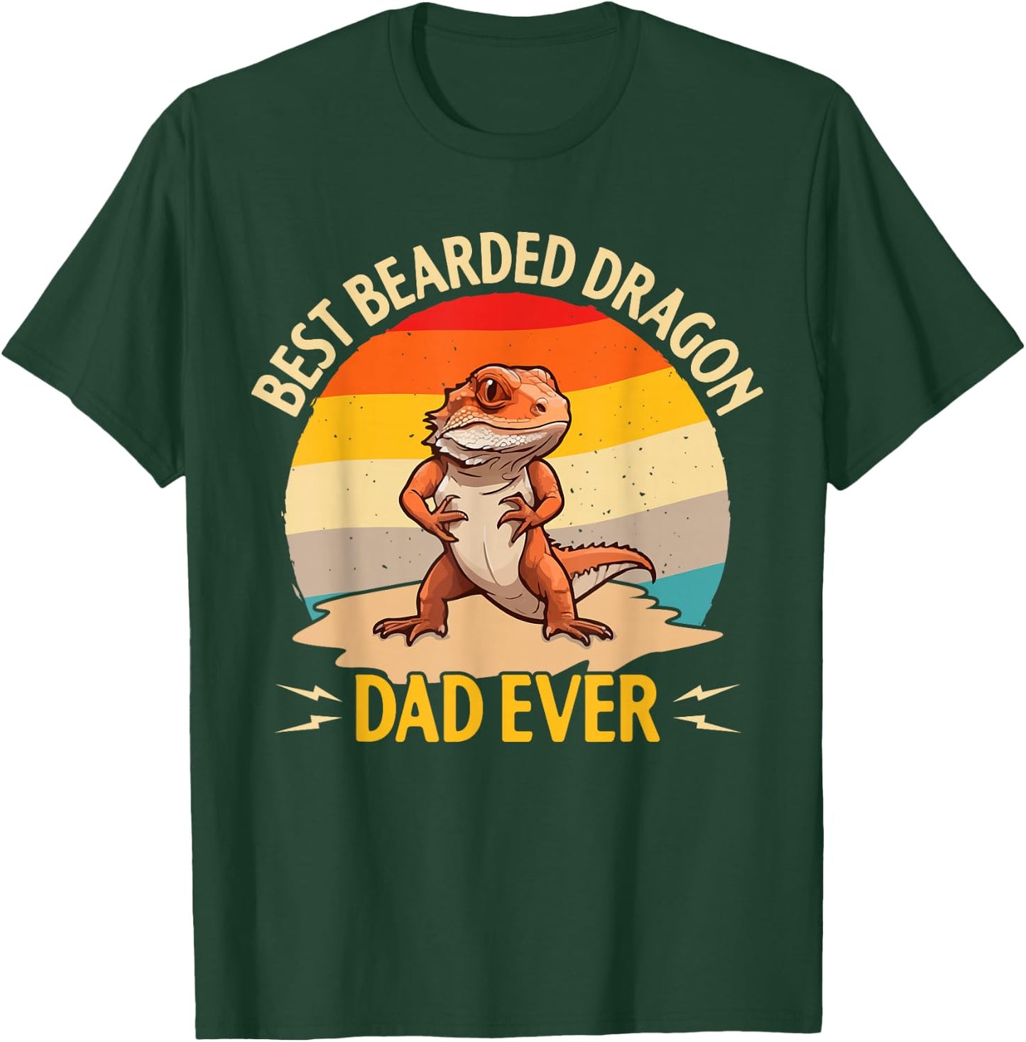 Best Bearded Dragon Dad Ever T-Shirt - T-Shirt | Forest