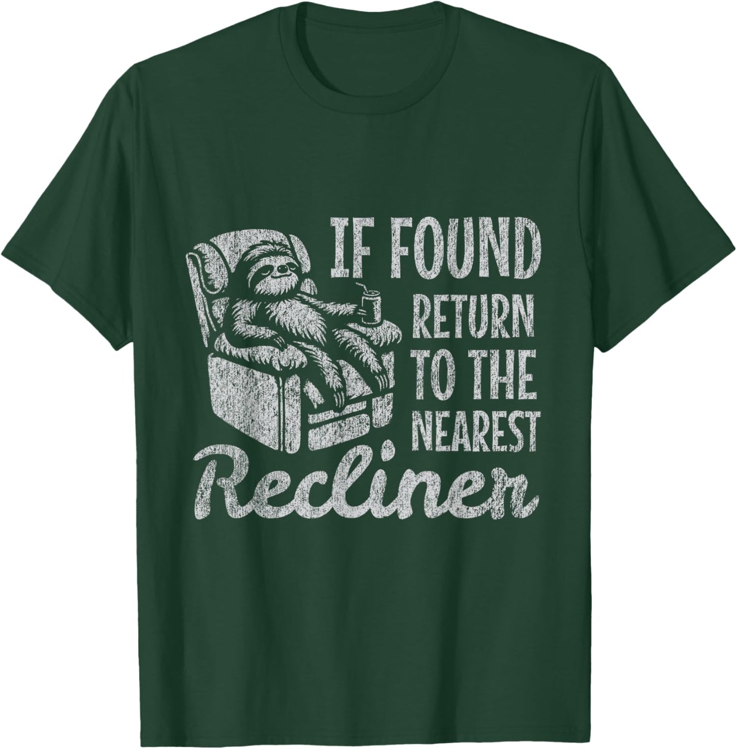 Grandpa Napping Fathers Day Recliner Funny Nap Dad Joke T-Shirt - T-Shirt | Forest