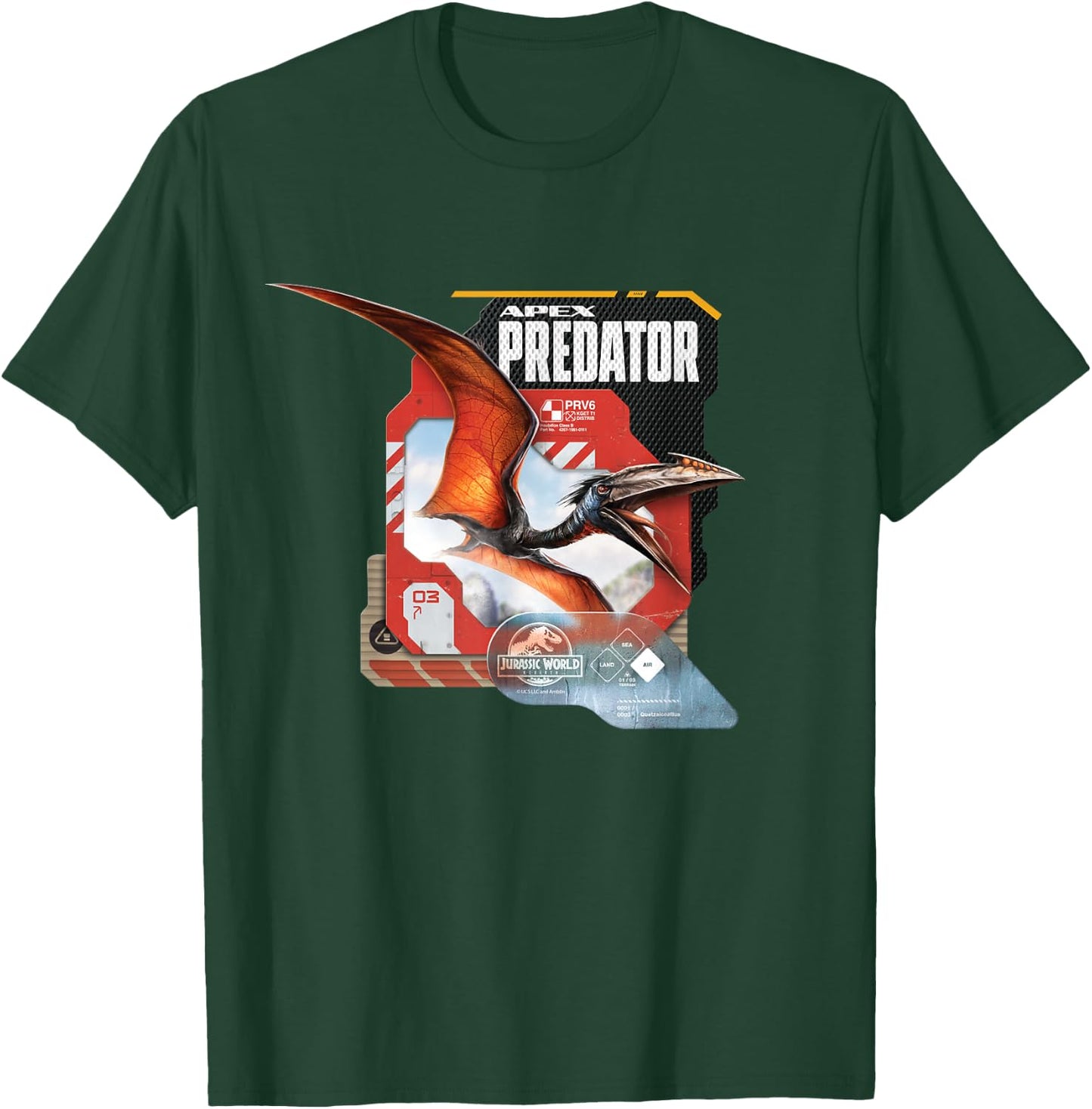 Jurassic World Rebirth Quetzalcoatlus Apex Predator T-Shirt - T-Shirt | Forest