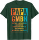 Papa GmbH Firma Witziger Spruch Unternehmer Vater Familie T-Shirt - T-Shirt | Forest