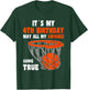 4 Year Old Happy 4th Birthday Basketball 4th Birthday T-Shirt - T-Shirt | Forest