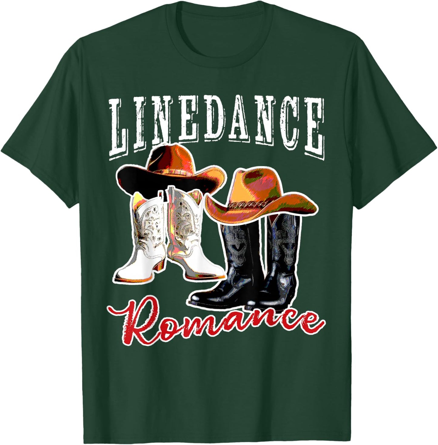 Country Western Theme Couple His Hers Matching Linedancing T-Shirt - T-Shirt | Forest