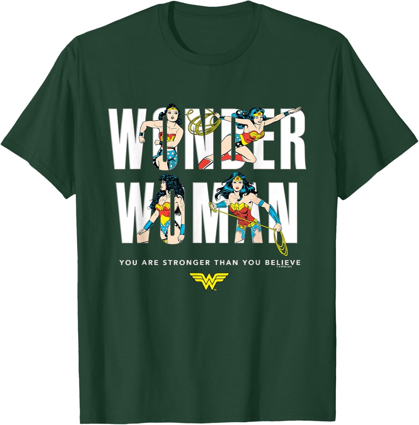 Wonder Woman 80th Stronger Than You Believe T-Shirt - T-Shirt | Forest