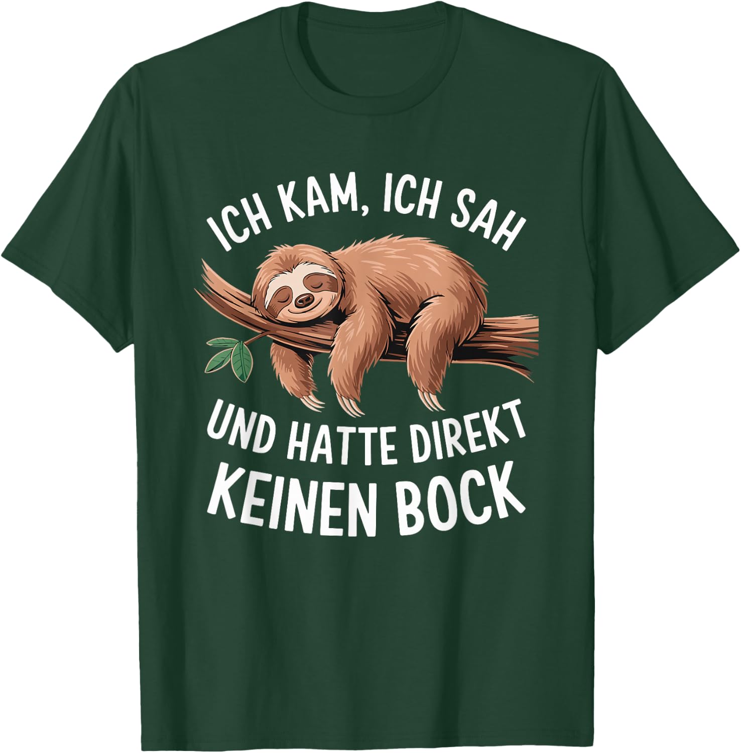 Sloth Saying Funny Teenager Sleep Shirt Sleep , black T-Shirt - T-Shirt | Forest