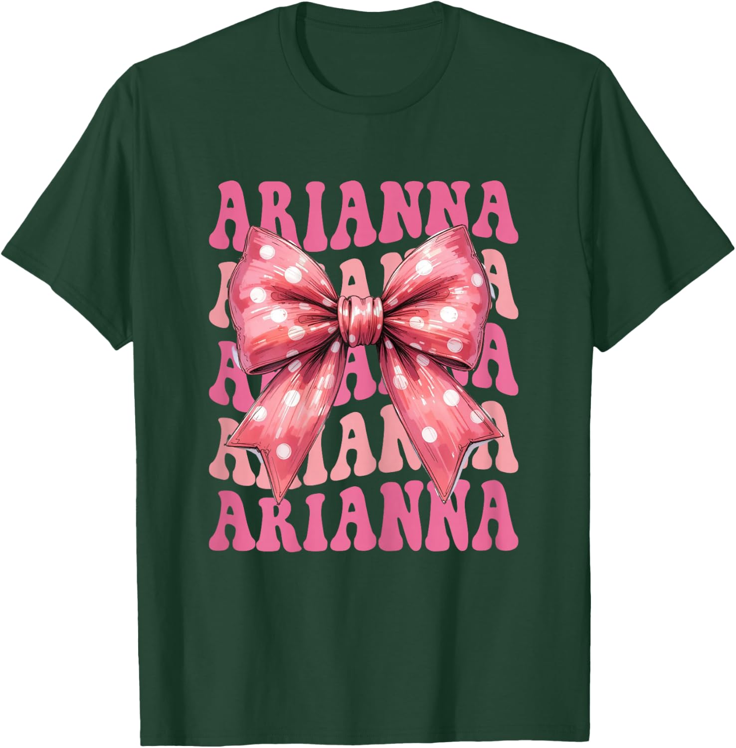 Arianna Nœud Coquette Esthétique pour Femmes Filles T-Shirt - T-Shirt | Forest