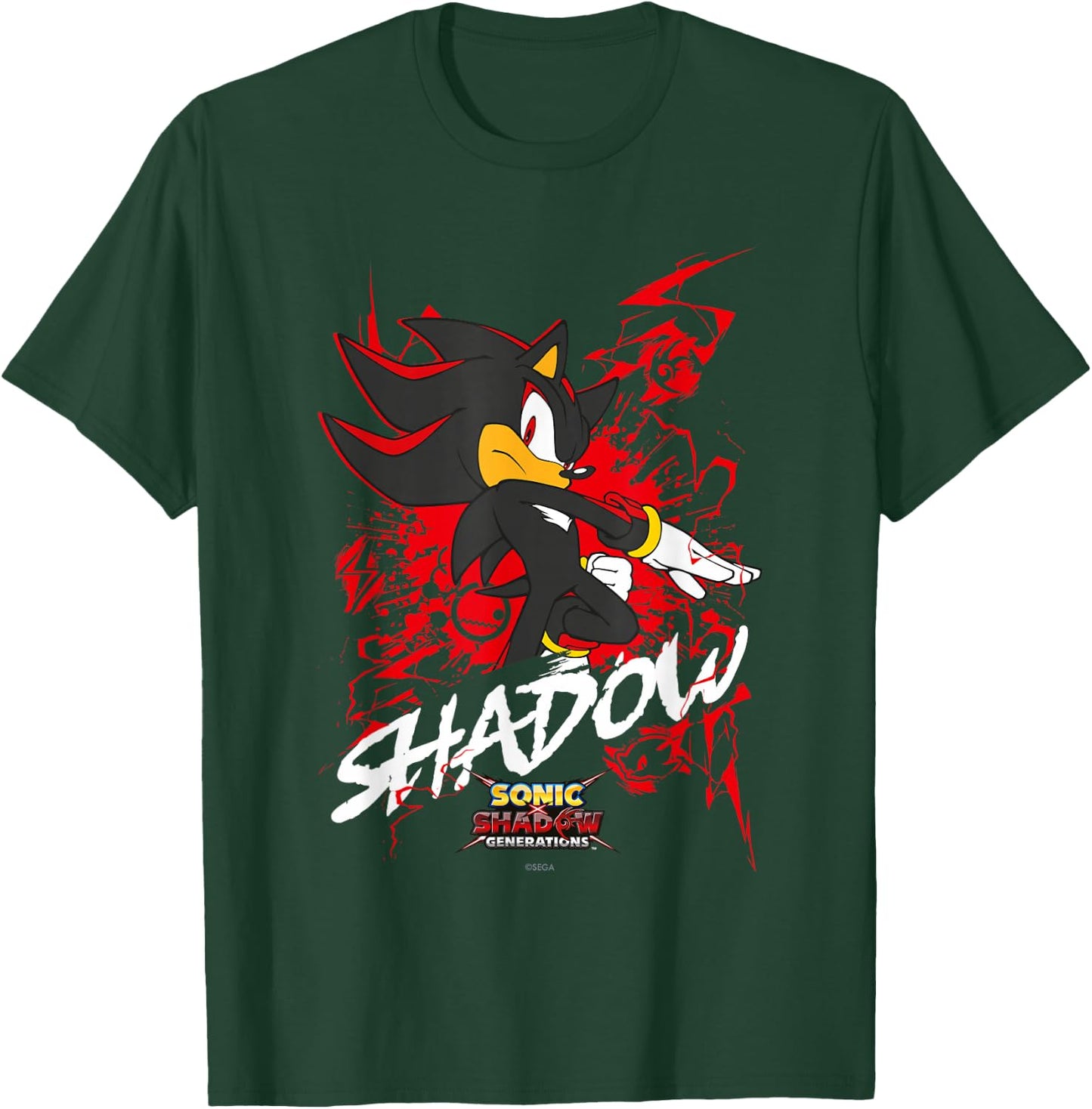 Sonic the Hedgehog, Sonic X Shadow Generations Shadow , black T-Shirt - T-Shirt | Forest