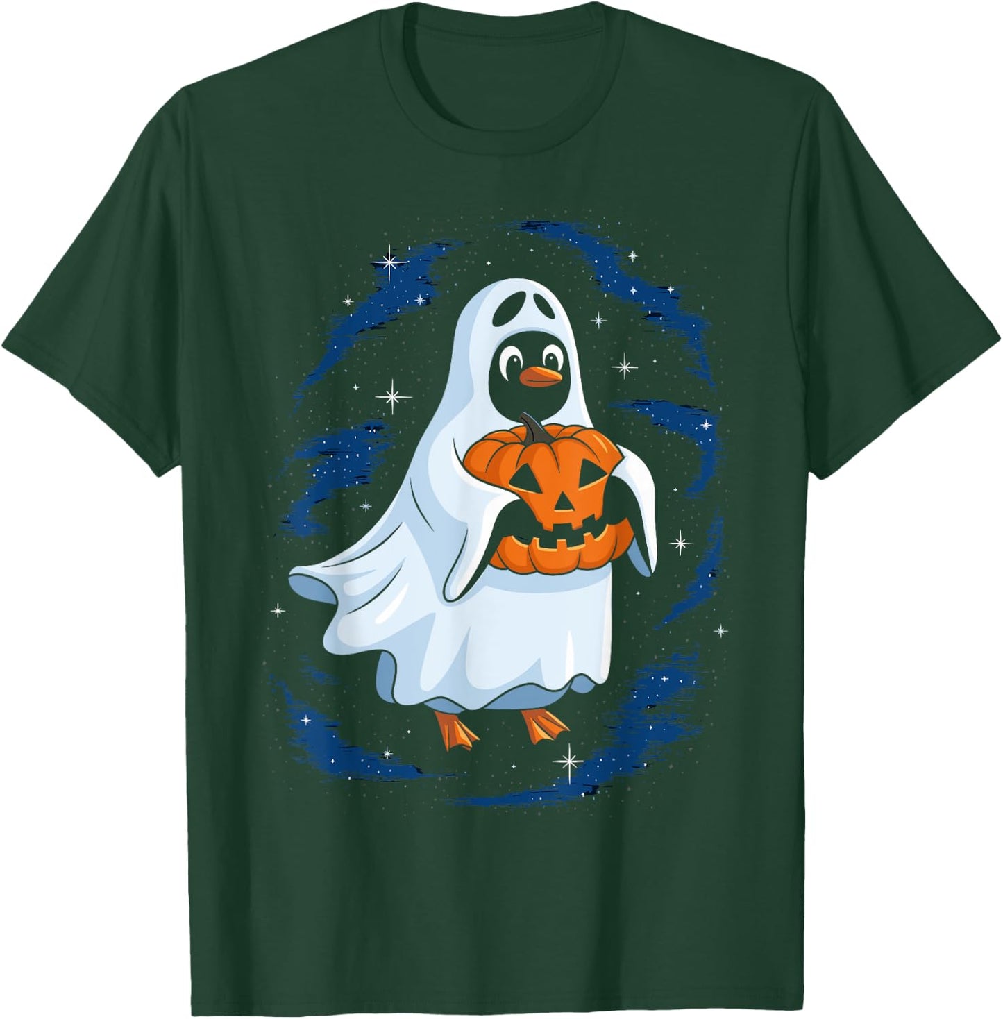 Funny Ghost Penguin Lovers Spooky Halloween Costume T-Shirt - T-Shirt | Forest