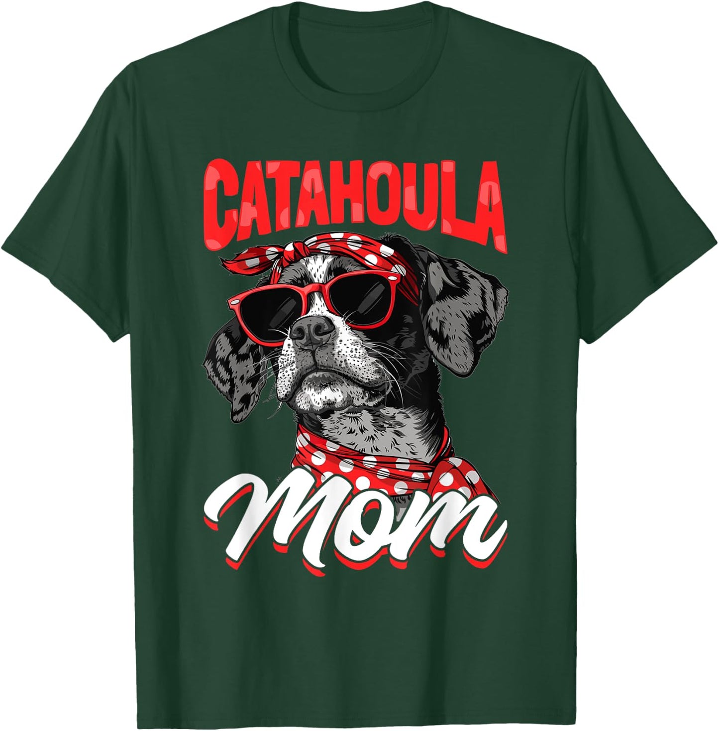 Catahoula Leopard Dog Dog Breed Catahoula Mom Men Women Girls Kids T-Shirt - T-Shirt | Forest