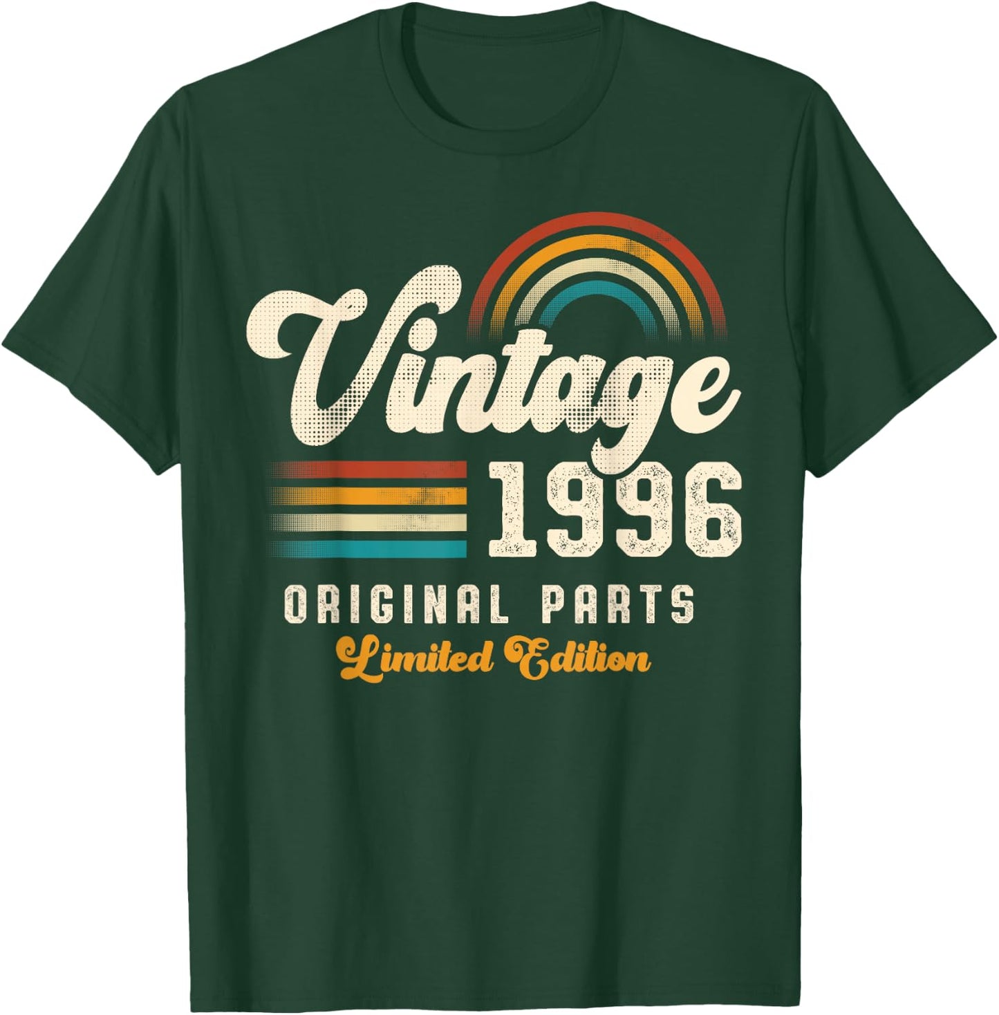 Vintage 1996 Original Parts 29th Anniversary Retro T-Shirt - T-Shirt | Forest