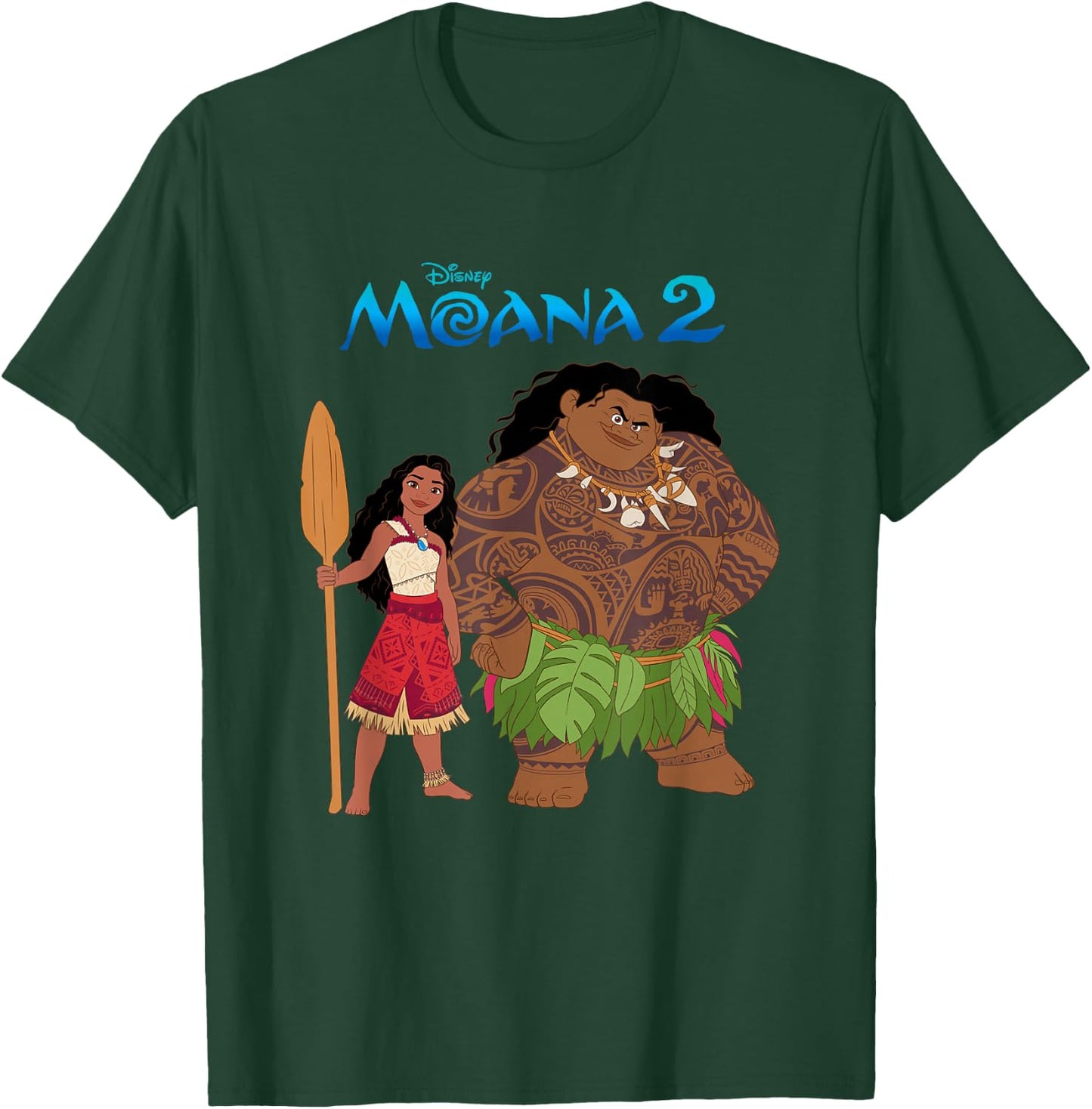 Disney Moana 2 Maui & Moana Oceania Duo , grey, S T-Shirt - T-Shirt | Forest