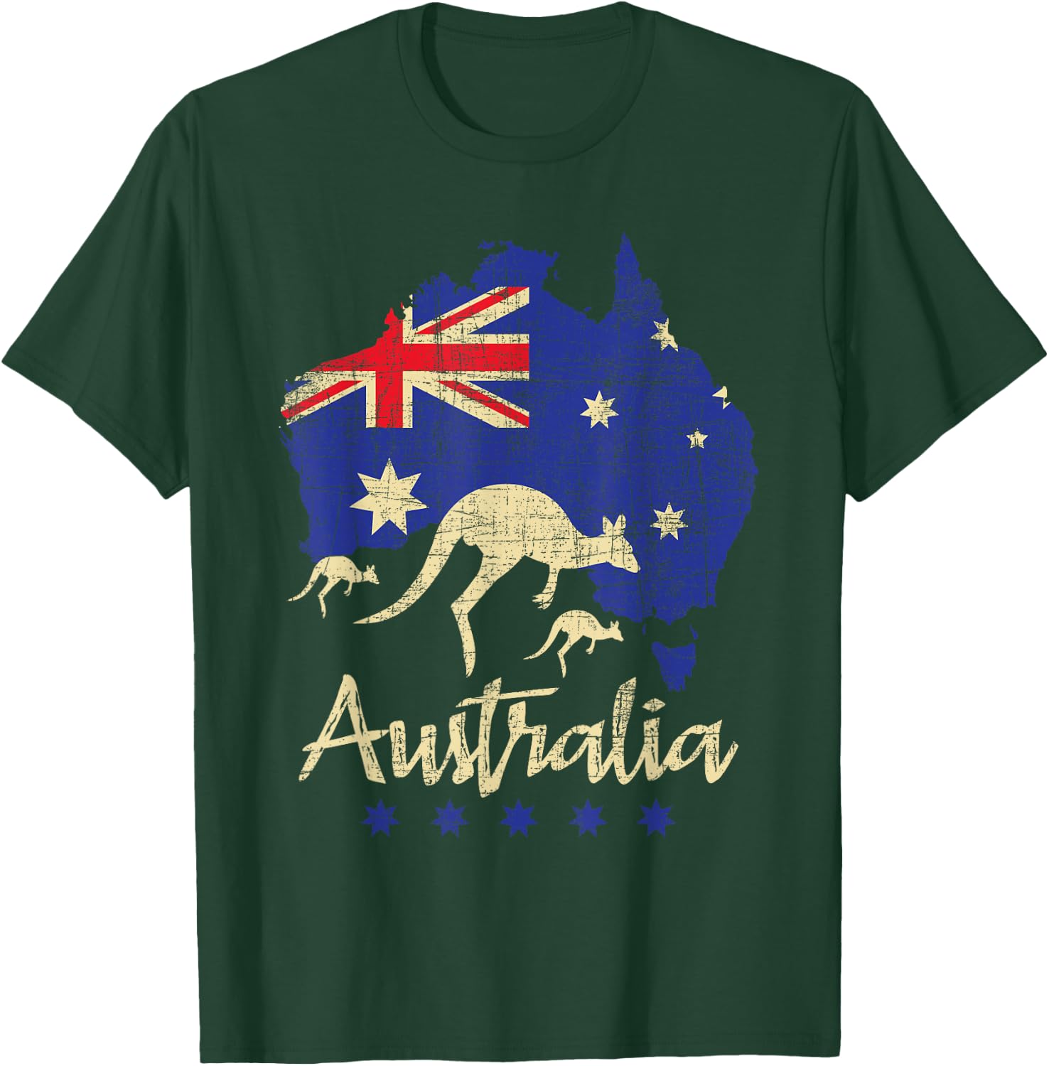Australia - Kangaroo Australian Lover Wildlife Zoo Animal Small T-Shirt - T-Shirt | Forest