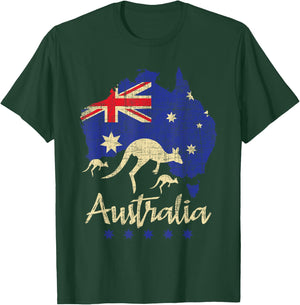 Australia - Kangaroo Australian Lover Wildlife Zoo Animal Small T-Shirt - T-Shirt | Forest