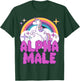 Ironic Alpha Male Unicorn Rainbow Funny Meme T-Shirt - T-Shirt | Forest