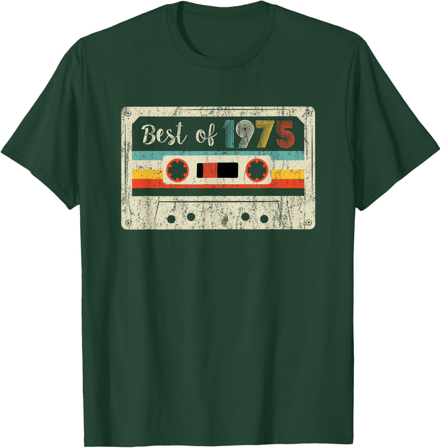 Best of 1975 Classic 1975 Cassette Tape Vintage Birthday T-Shirt - T-Shirt | Forest