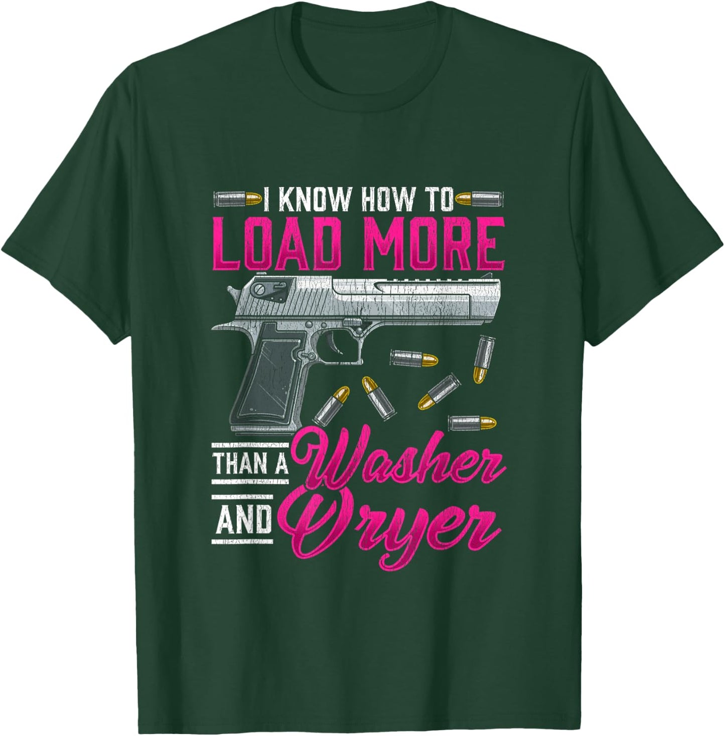 Funny Gun Lover Women Shooting Enthusiast Small T-Shirt - T-Shirt | Forest