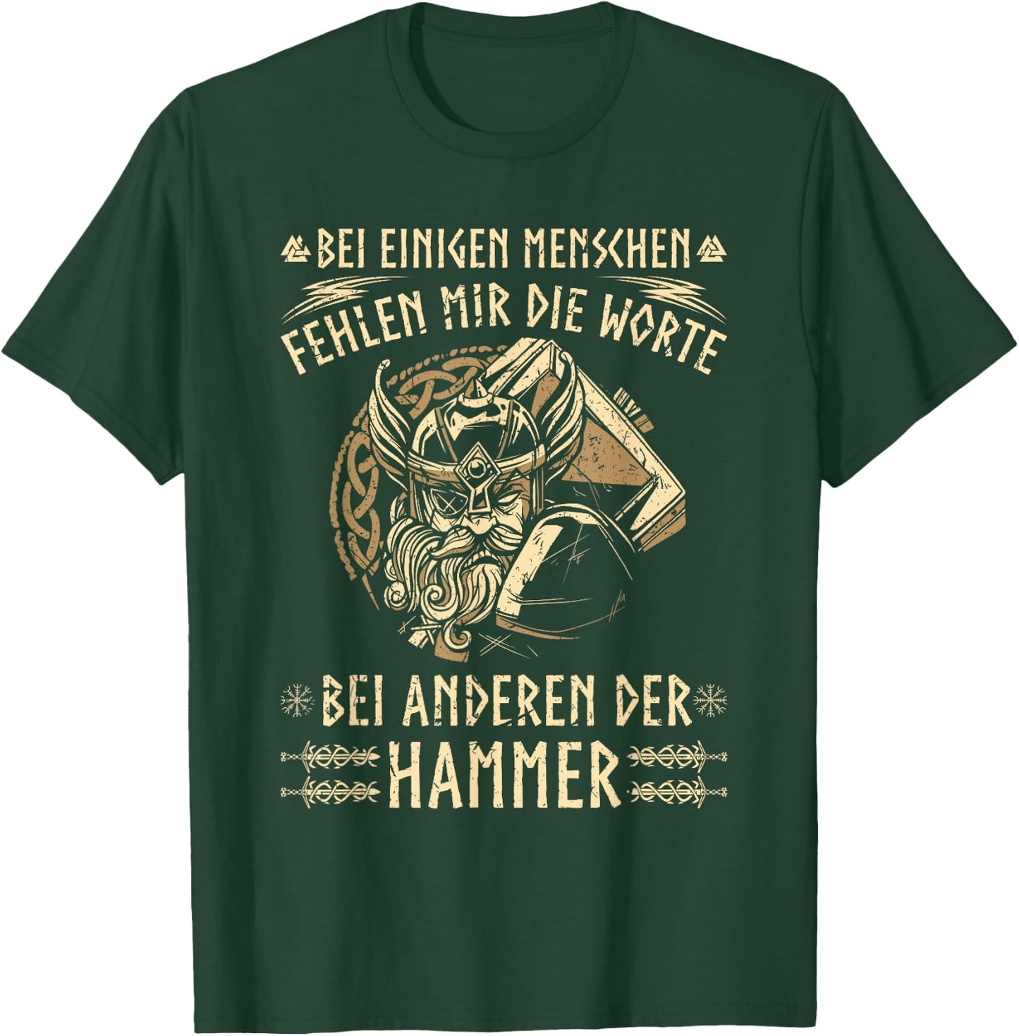 Viking Warrior Saying, Norse Viking , black T-Shirt - T-Shirt | Forest