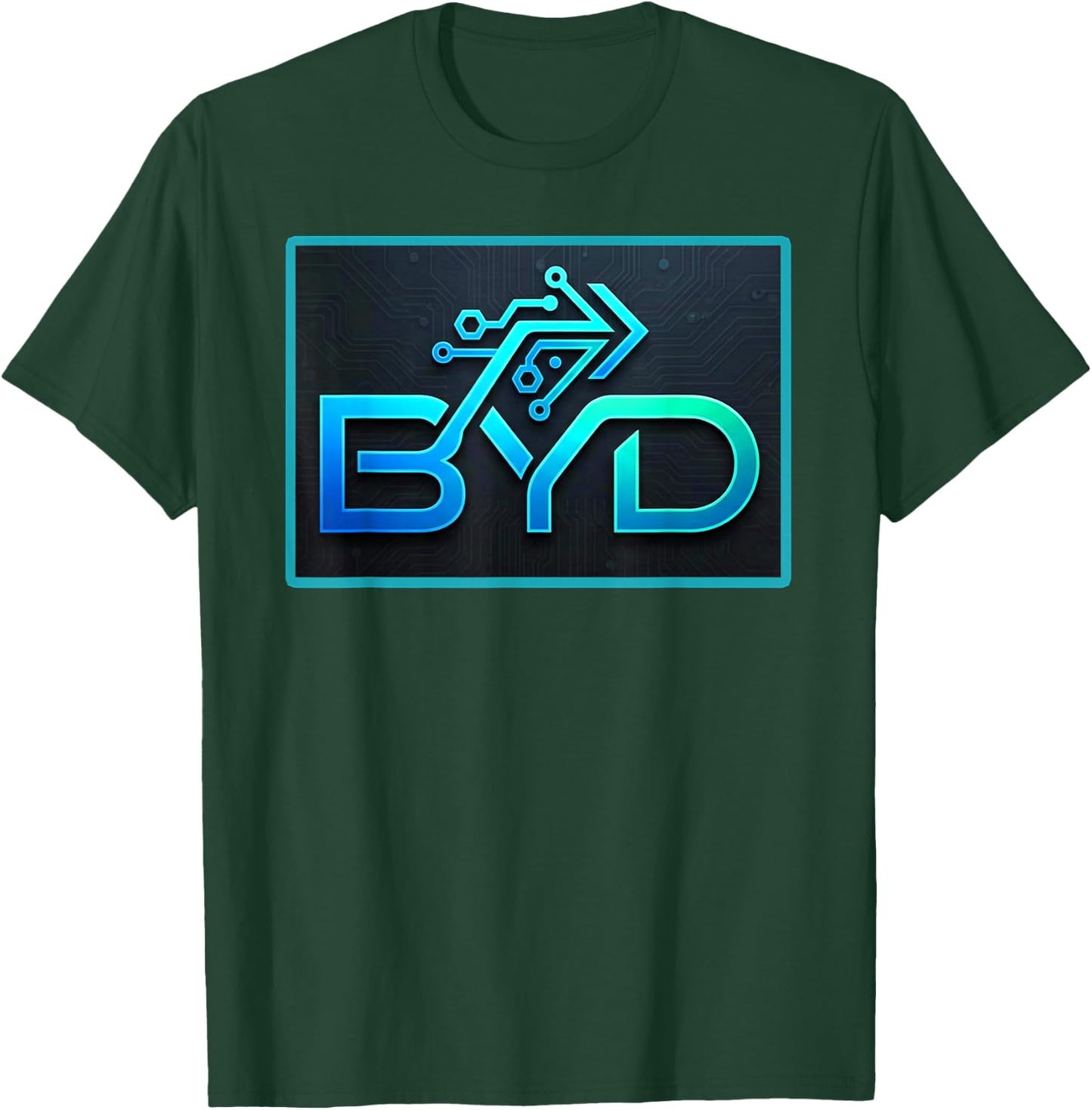 Logo von BYD Tech T-Shirt - T-Shirt | Forest