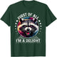 First Of All Im a Delight Raccoon Shirt Angry Raccoon T-Shirt - T-Shirt | Forest