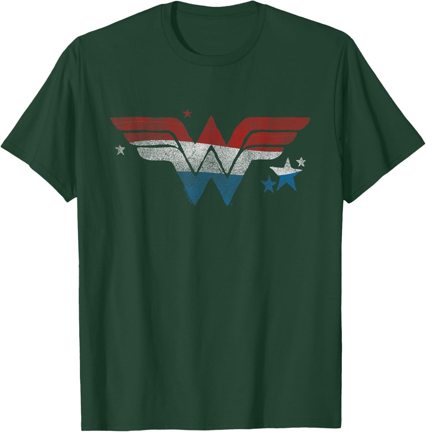 Wonder Woman 4th Of July Red, White, And Blue Logo T-Shirt - T-Shirt | Forest