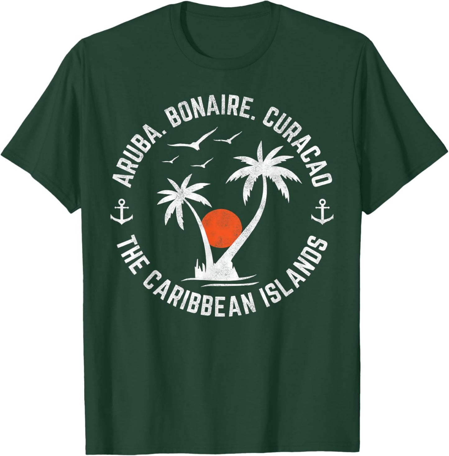 Souvenir Aruba Bonaire Curacao Caribbean Islands Vacation T-Shirt - T-Shirt | Forest