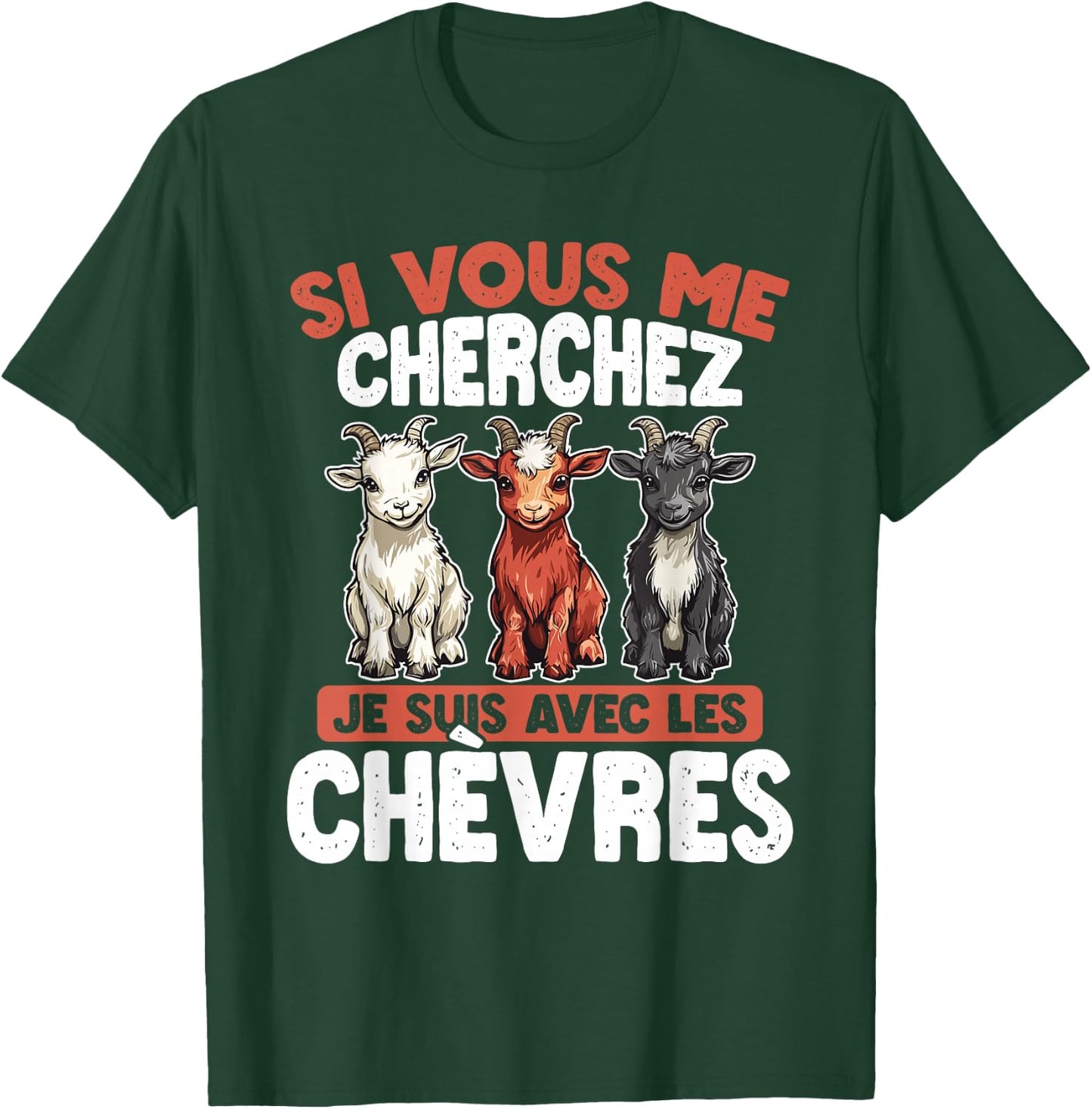 If You Are Looking For Me, I Am With The Goats , Black, S T-Shirt - T-Shirt | Forest