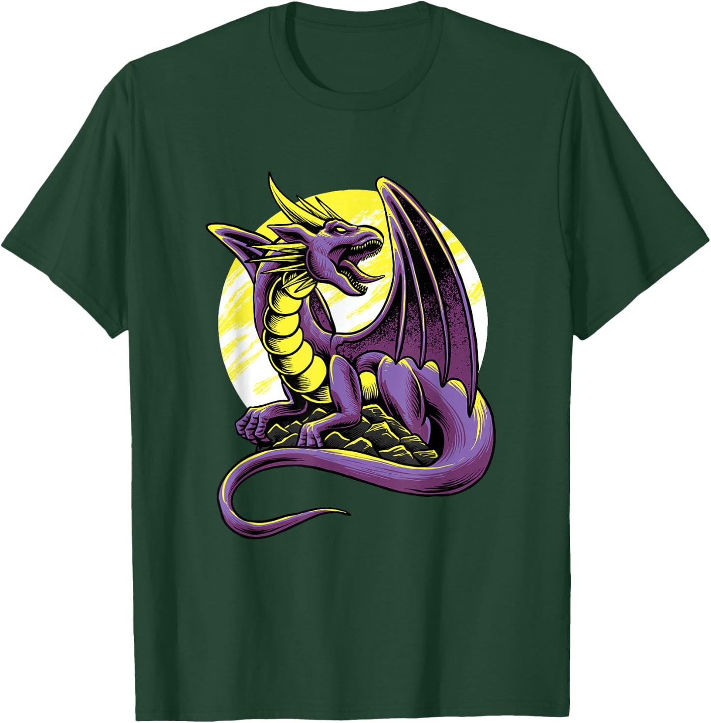 Non Binary Dragon Agender Non-Binary Pride LGBTQ Genderqueer T-Shirt - T-Shirt | Forest