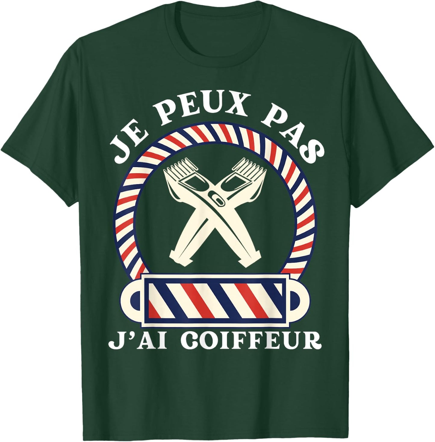 Je Peux Pas, J'ai Coiffeur Gift Humour Hairdresser , Black, S T-Shirt - T-Shirt | Forest