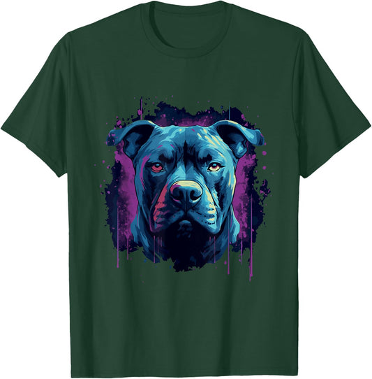 Pit Bull Dog Colorful Pitbull T-Shirt - T-Shirt | Forest
