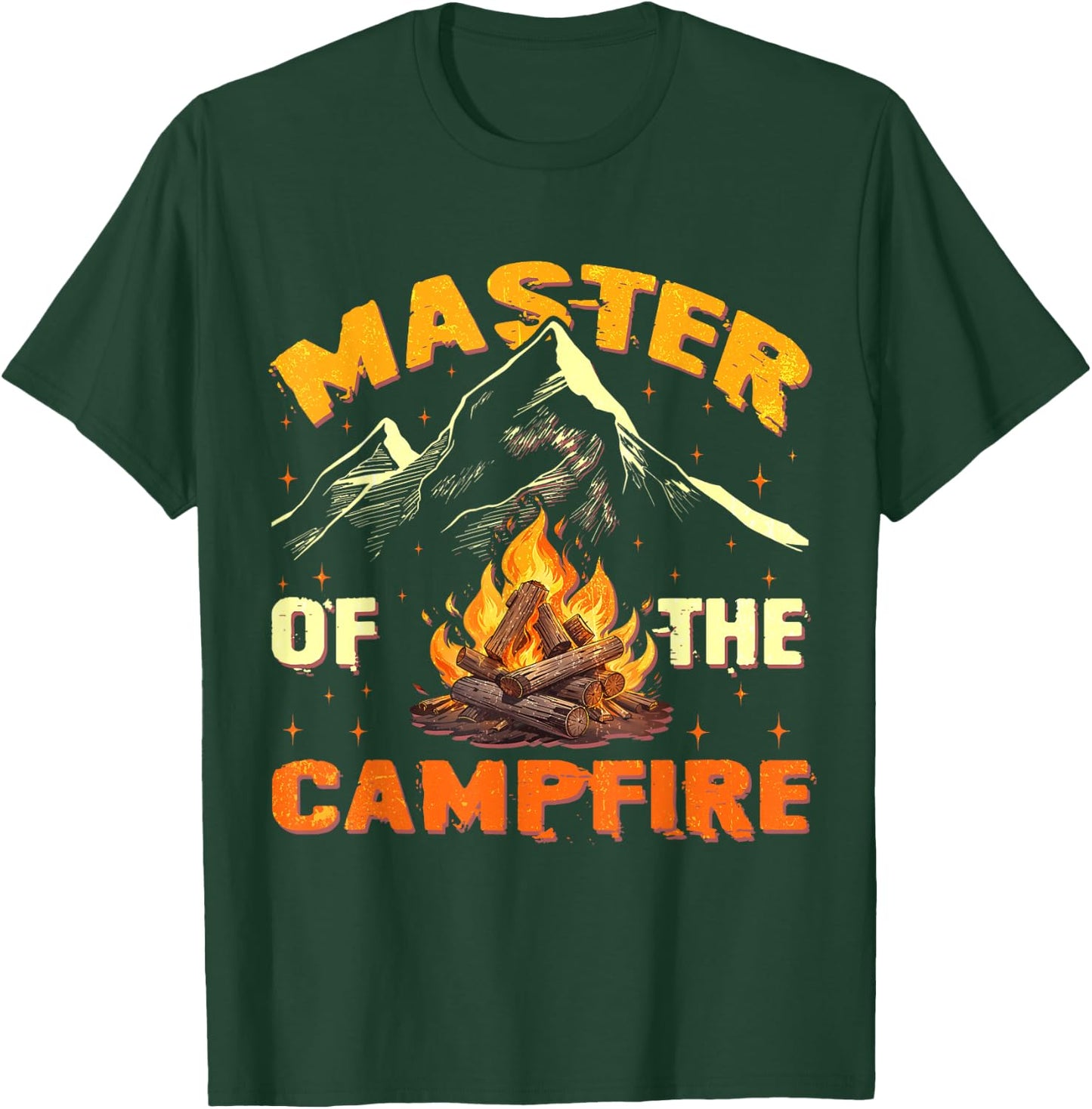 Master Of The Campfire Men Women Camping Funny Outdoor T-Shirt - T-Shirt | Forest