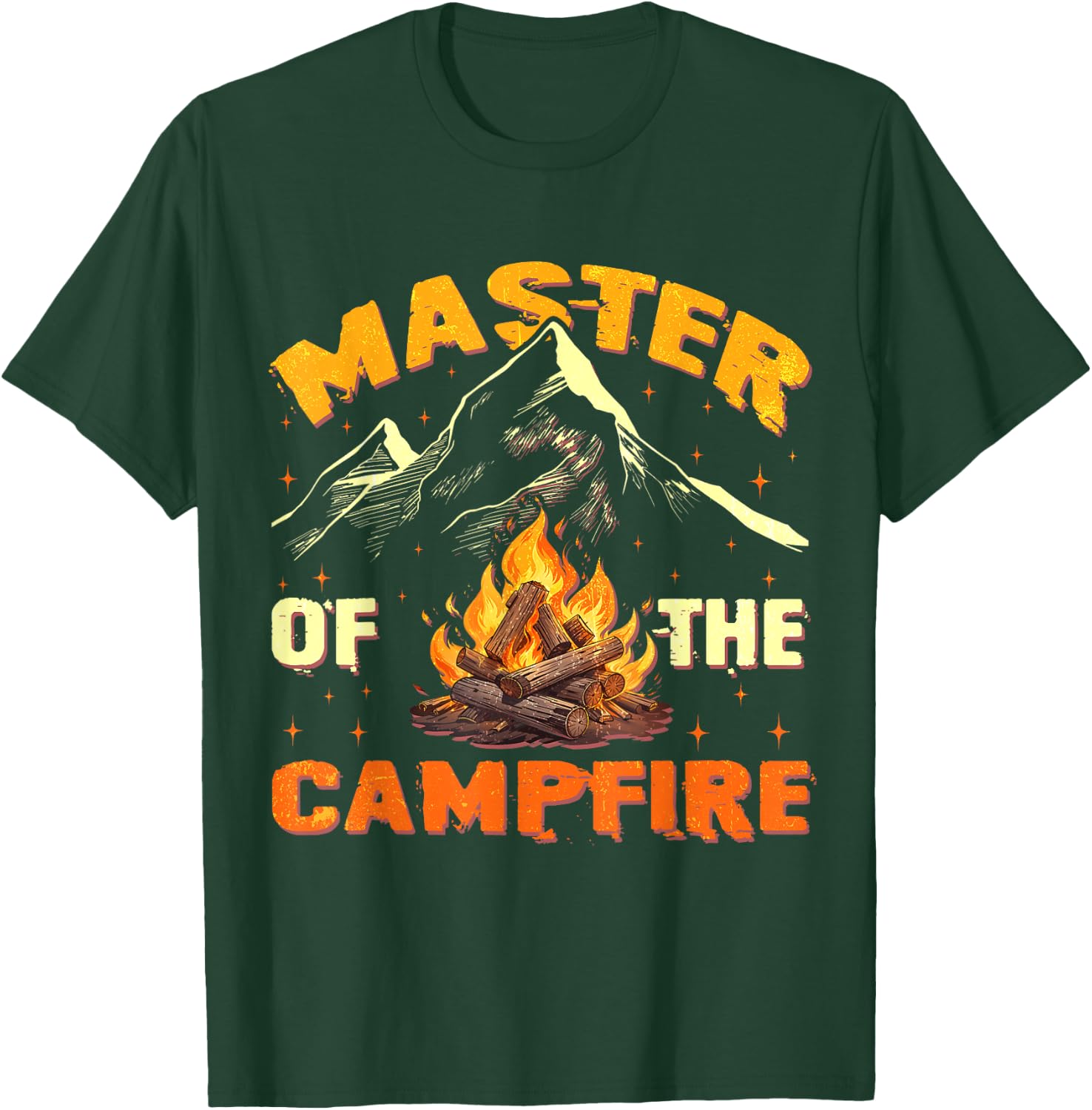 Master Of The Campfire Men Women Camping Funny Outdoor T-Shirt - T-Shirt | Forest