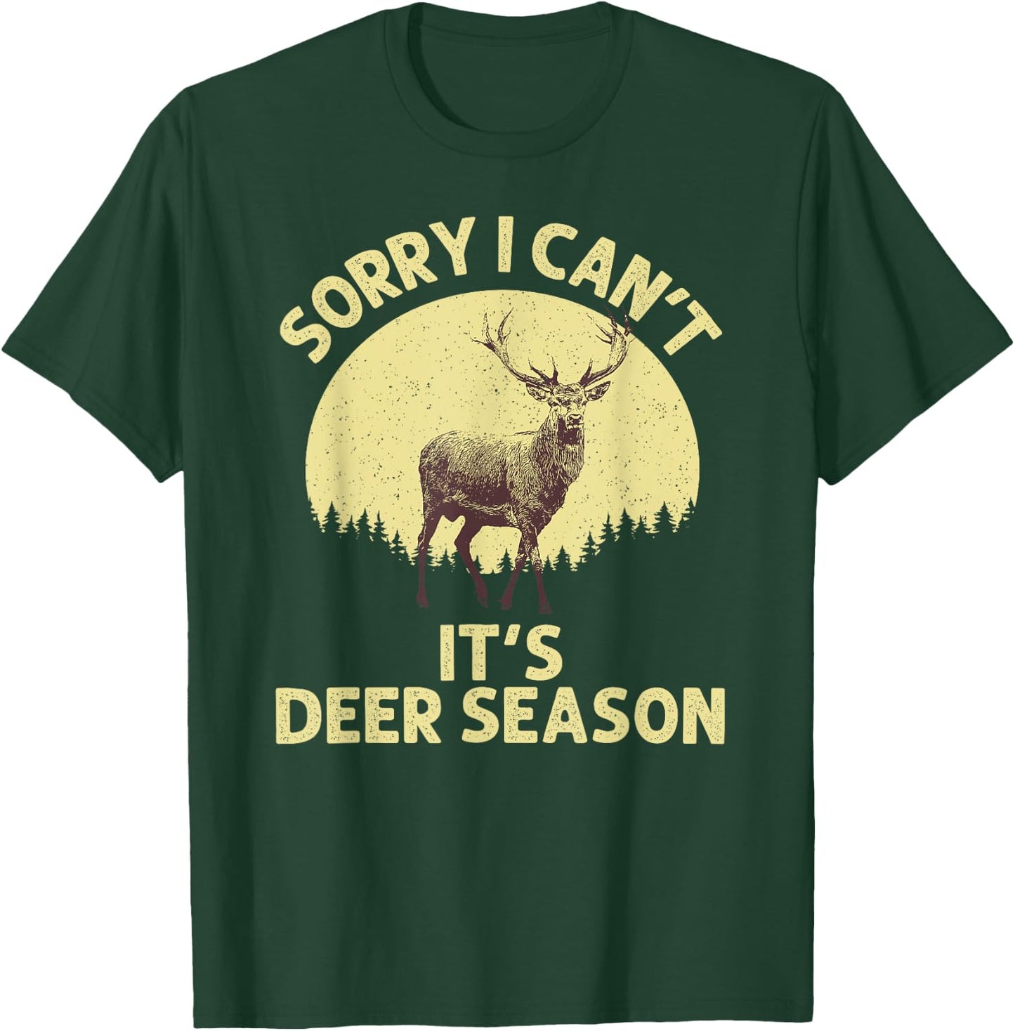 Deer Hunting Art Women Wildlife Hunter Deer Hunting T-Shirt - T-Shirt | Forest