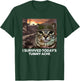 I Survived Today's Tummy Ache Funny Cat Meme Men Women Girls Kids T-Shirt - T-Shirt | Forest