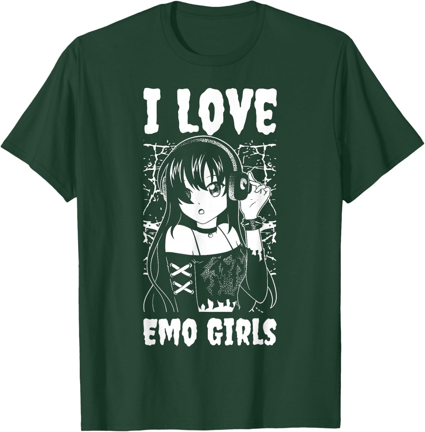 I Love Emo Girls T-Shirt - T-Shirt | Forest