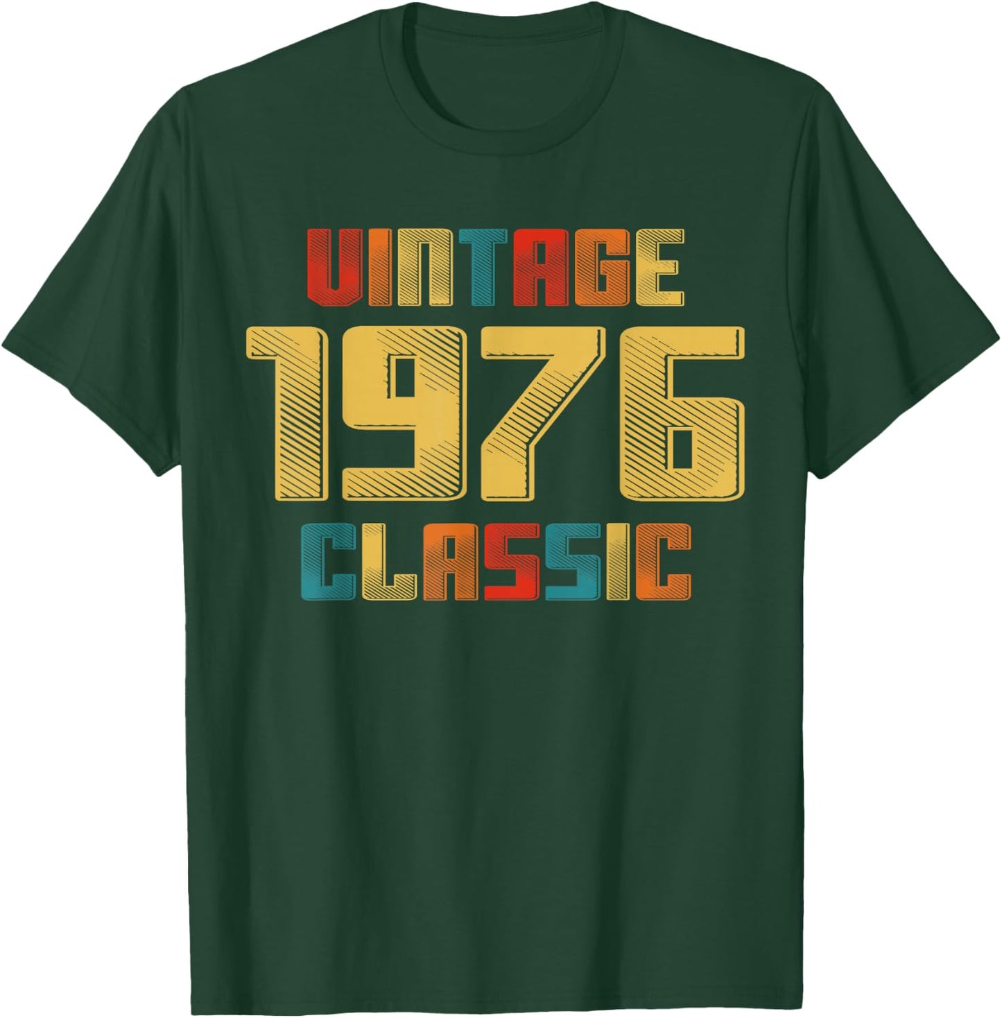 50th Birthday Vintage 1976 Classic 50 Year Old Legend 1976 T-Shirt - T-Shirt | Forest