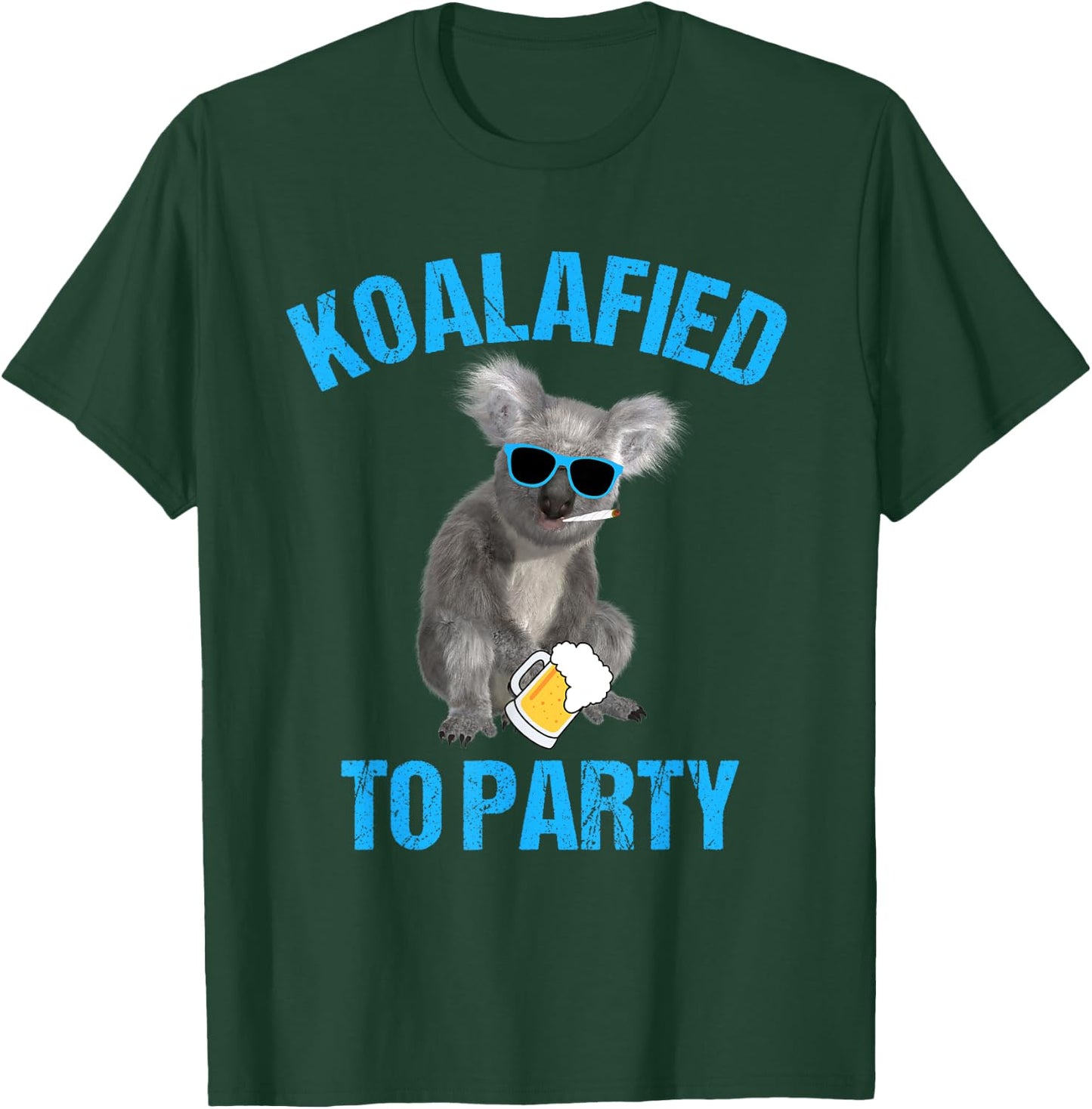 Koalafied to Party Koala Animal Pun Shirt Koala T-Shirt - T-Shirt | Forest