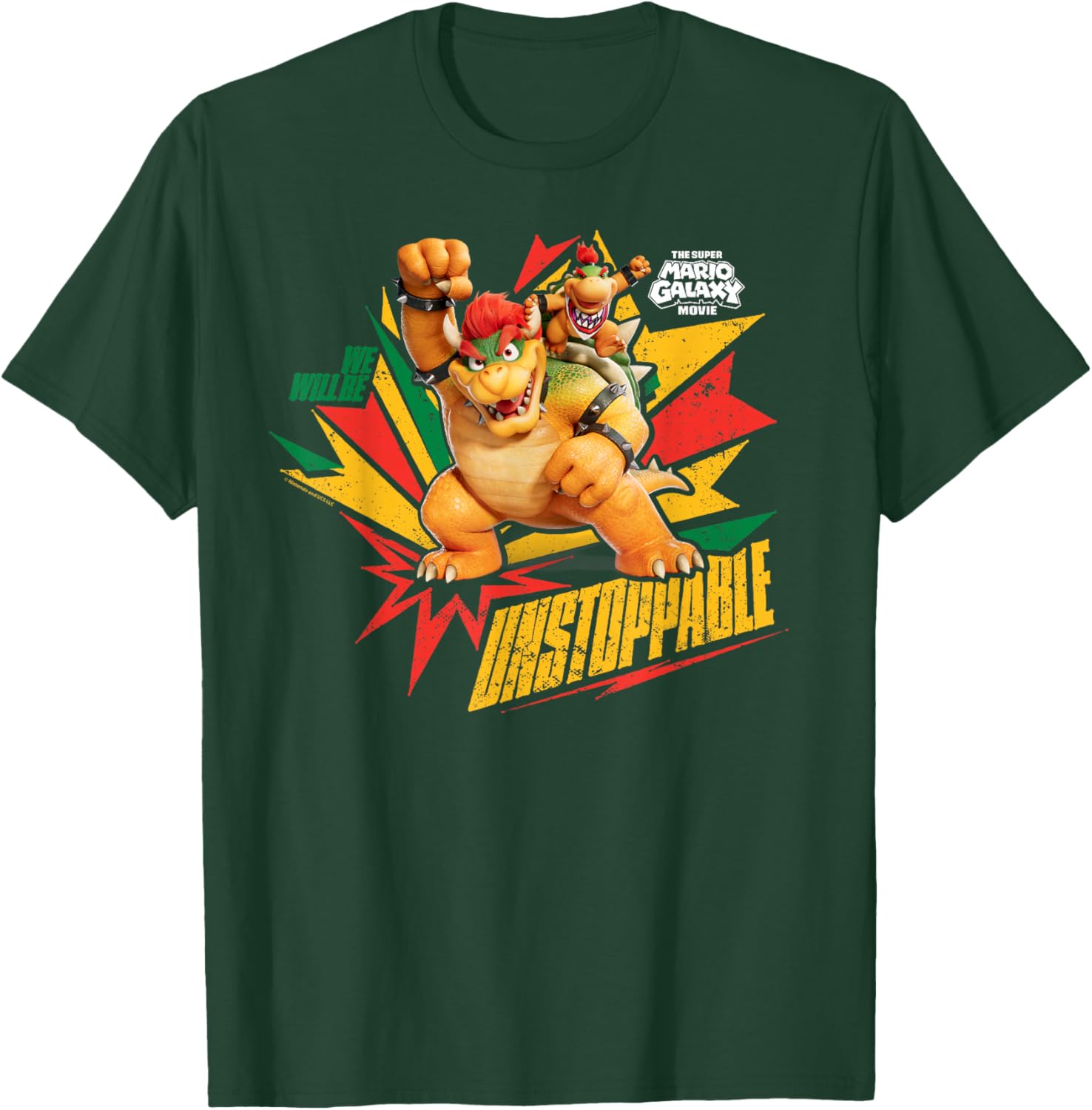 The Super Mario Galaxy Movie Bowser Unstoppable T-Shirt - T-Shirt | Forest