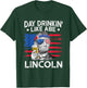 Day Drinking Like Abe Lincoln 4Th Of July Shirt Gift T-Shirt - T-Shirt | Forest