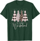 Home State Design Company Winter Wonderland Christmas Tree Buffalo Plaid Leopard T-Shirt - T-Shirt | Forest
