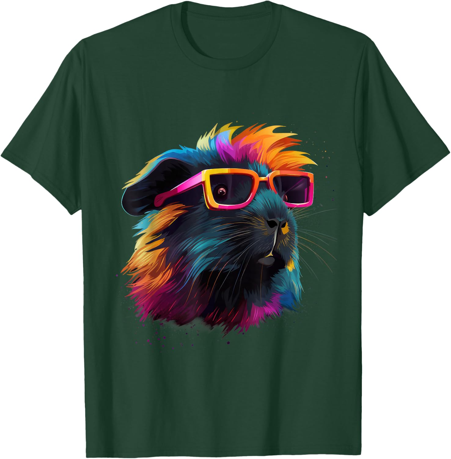 Guinea Pig Lovers Colorful Pop Art Guinea Pig T-Shirt - T-Shirt | Forest