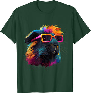 Guinea Pig Lovers Colorful Pop Art Guinea Pig T-Shirt - T-Shirt | Forest
