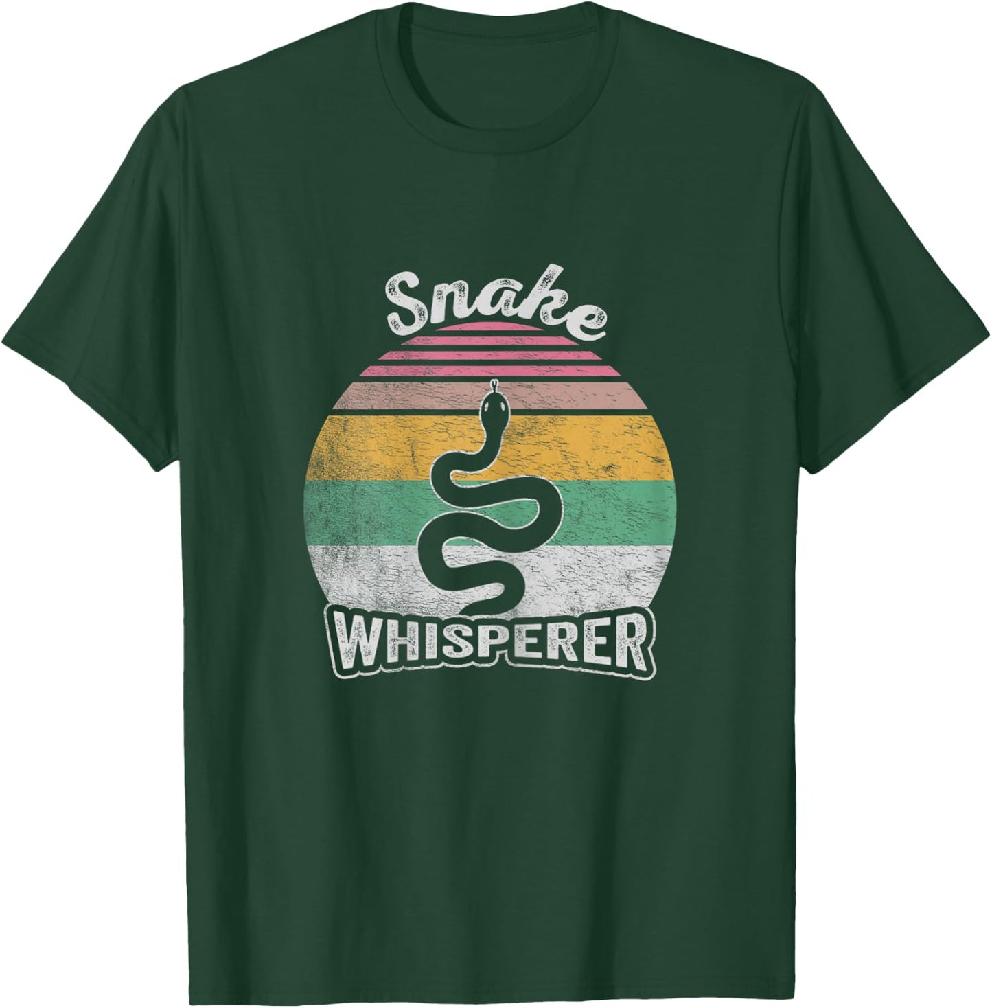Retro Vintage Snake Whisperer Snake Lover Funny Snake T-Shirt - T-Shirt | Forest