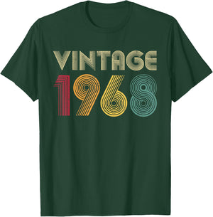 58th Birthday Gift 1968 Vintage Men Women 58 Years Old T-Shirt - T-Shirt | Forest