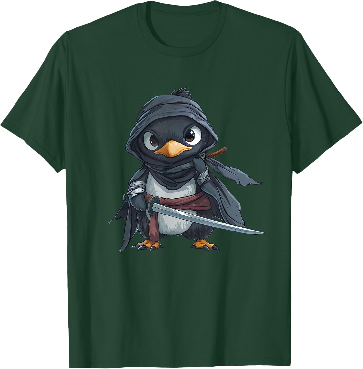 Penguin Ninja - Penguin Kawaii T-Shirt - T-Shirt | Forest