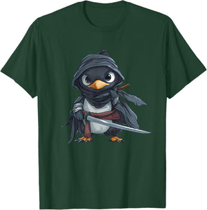 Penguin Ninja - Penguin Kawaii T-Shirt - T-Shirt | Forest
