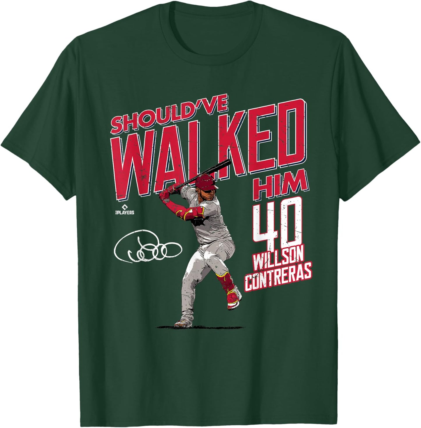 Should've Walked Him Willson Contreras St Louis Baseball T-Shirt - T-Shirt | Forest